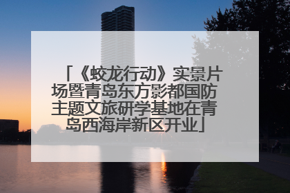 《蛟龙行动》实景片场暨青岛东方影都国防主题文旅研学基地在青岛西海岸新区开业
