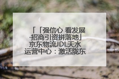 「强信心 看发展·招商引资拼落地」京东物流JDL天水运营中心：激活陇东南区域经济新引擎