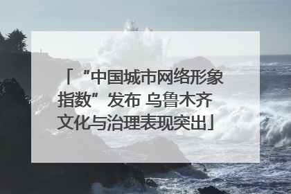 “中国城市网络形象指数”发布 乌鲁木齐文化与治理表现突出