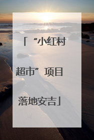 “小红村超市”项目落地安吉