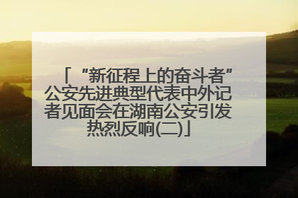 “新征程上的奋斗者”公安先进典型代表中外记者见面会在湖南公安引发热烈反响(二)