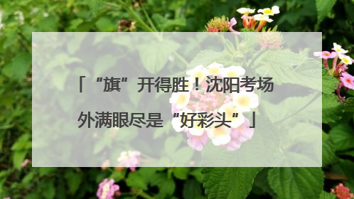 “旗”开得胜！沈阳考场外满眼尽是“好彩头”
