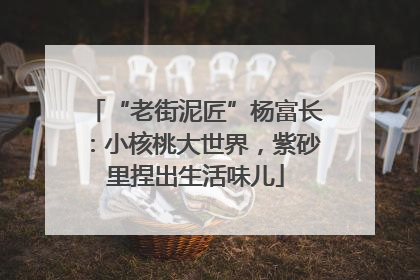 “老街泥匠”杨富长：小核桃大世界，紫砂里捏出生活味儿