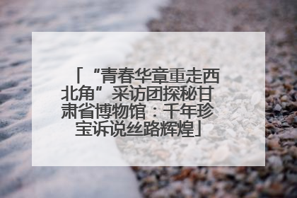“青春华章重走西北角”采访团探秘甘肃省博物馆：千年珍宝诉说丝路辉煌