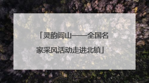 灵韵闾山——全国名家采风活动走进北镇