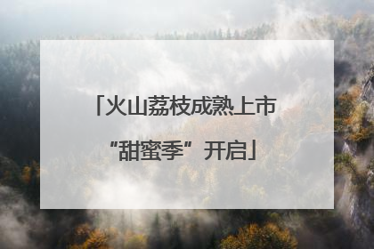 火山荔枝成熟上市 “甜蜜季”开启