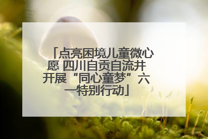 点亮困境儿童微心愿 四川自贡自流井开展“同心童梦”六一特别行动