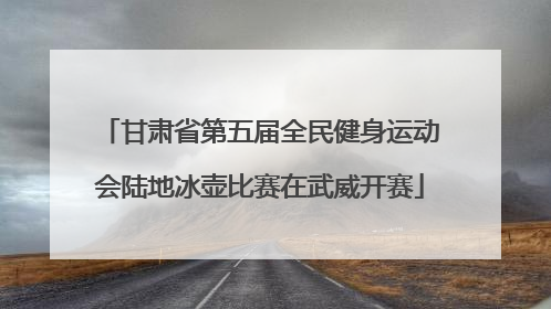 甘肃省第五届全民健身运动会陆地冰壶比赛在武威开赛