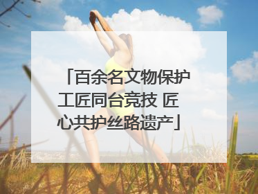 百余名文物保护工匠同台竞技 匠心共护丝路遗产