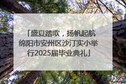 盛夏踏歌，扬帆起航 绵阳市安州区沙汀实小举行2025届毕业典礼