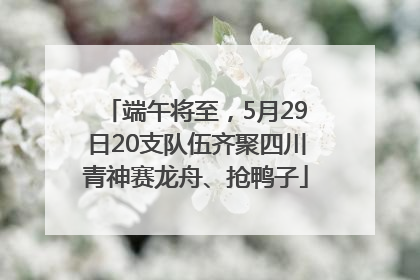 端午将至，5月29日20支队伍齐聚四川青神赛龙舟、抢鸭子
