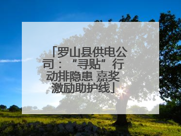 罗山县供电公司：“寻贴”行动排隐患 嘉奖激励助护线