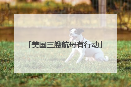 美国三艘航母有行动