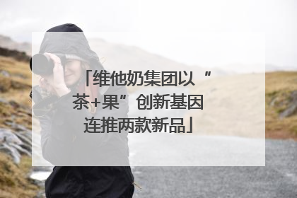 维他奶集团以“茶+果”创新基因连推两款新品
