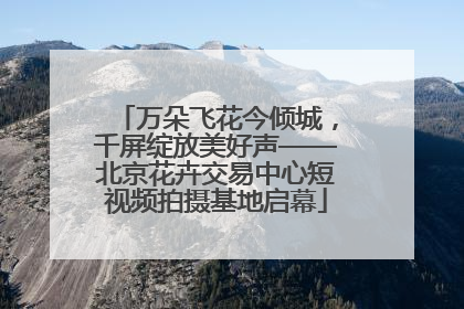 万朵飞花今倾城，千屏绽放美好声——北京花卉交易中心短视频拍摄基地启幕