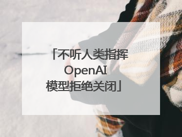 不听人类指挥 OpenAI模型拒绝关闭
