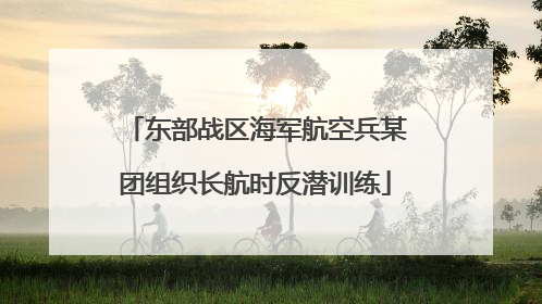 东部战区海军航空兵某团组织长航时反潜训练