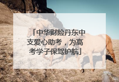 中华财险丹东中支爱心助考，为高考学子保驾护航