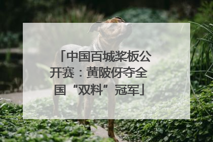 中国百城桨板公开赛：黄陂伢夺全国“双料”冠军