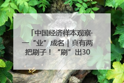 中国经济样本观察·一“业”成名｜真有两把刷子！“刷”出30亿级“颜值经济”