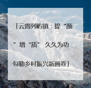云霄列屿镇：提“颜”增“质” 久久为功勾勒乡村振兴新画卷