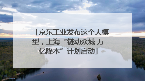 京东工业发布这个大模型，上海“链动众城 万亿降本”计划启动