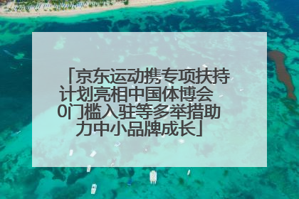 京东运动携专项扶持计划亮相中国体博会 0门槛入驻等多举措助力中小品牌成长