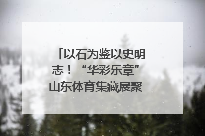以石为鉴以史明志！“华彩乐章”山东体育集藏展聚焦“岱石丹心”
