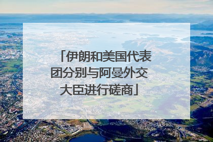 伊朗和美国代表团分别与阿曼外交大臣进行磋商