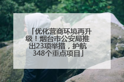 优化营商环境再升级！烟台市公安局推出23项举措，护航348个重点项目