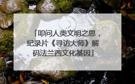 叩问人类文明之思，纪录片《寻访大师》解码法兰西文化基因