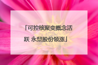 可控核聚变概念活跃 永鼎股份领涨