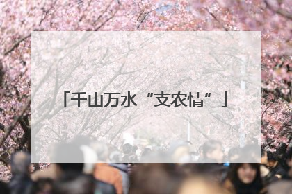 千山万水“支农情”
