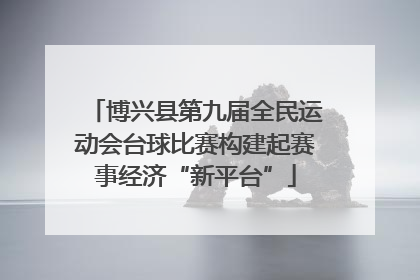 博兴县第九届全民运动会台球比赛构建起赛事经济“新平台”