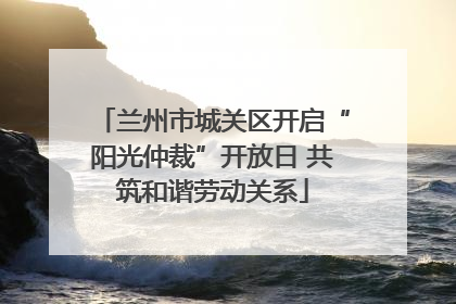 兰州市城关区开启“阳光仲裁”开放日 共筑和谐劳动关系