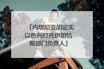 内塔尼亚胡证实以色列打死伊朗情报部门负责人