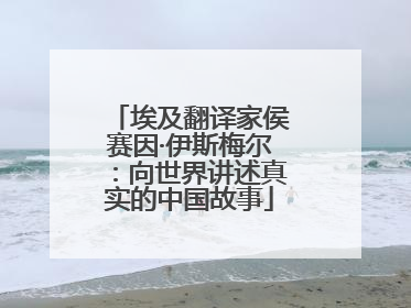 埃及翻译家侯赛因·伊斯梅尔：向世界讲述真实的中国故事