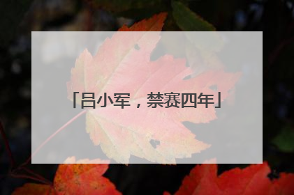 吕小军，禁赛四年