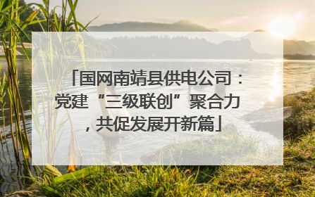 国网南靖县供电公司：党建“三级联创”聚合力，共促发展开新篇