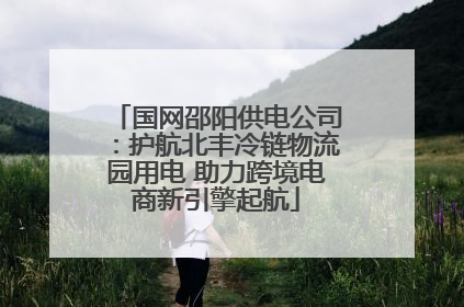 国网邵阳供电公司：护航北丰冷链物流园用电 助力跨境电商新引擎起航