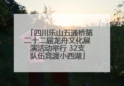 四川乐山五通桥第二十二届龙舟文化展演活动举行 32支队伍竞渡小西湖