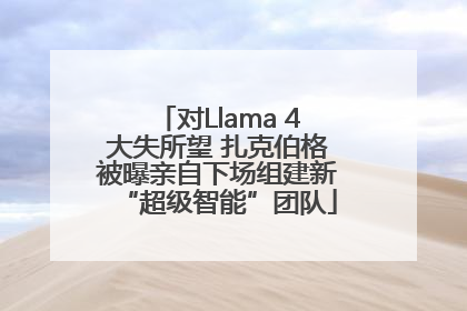 对Llama 4大失所望 扎克伯格被曝亲自下场组建新“超级智能”团队