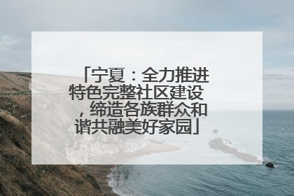 宁夏：全力推进特色完整社区建设，缔造各族群众和谐共融美好家园