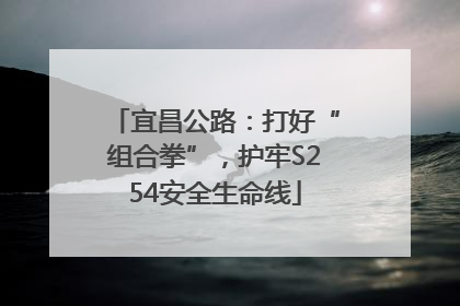 宜昌公路：打好“组合拳”，护牢S254安全生命线
