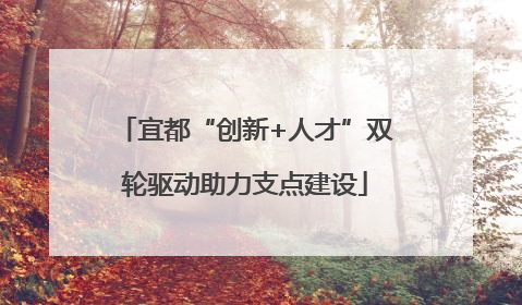 宜都“创新+人才”双轮驱动助力支点建设