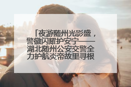 夜游随州光影盛，警徽闪耀护安宁——湖北随州公安交警全力护航炎帝故里寻根节夜游活动侧记