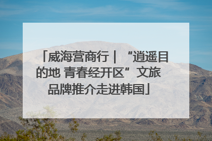 威海营商行｜“逍遥目的地 青春经开区”文旅品牌推介走进韩国