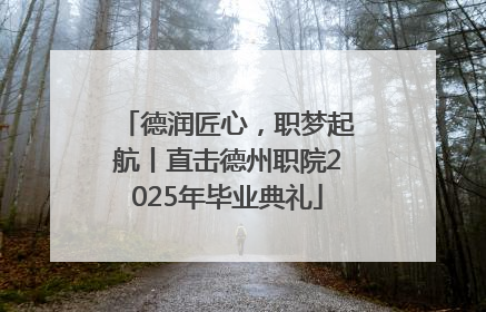 德润匠心，职梦起航丨直击德州职院2025年毕业典礼
