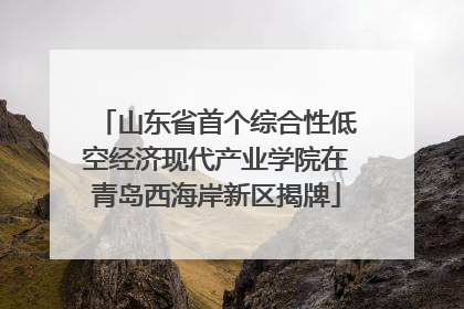 山东省首个综合性低空经济现代产业学院在青岛西海岸新区揭牌