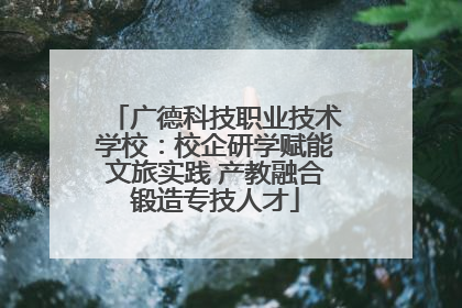 广德科技职业技术学校：校企研学赋能文旅实践 产教融合锻造专技人才
